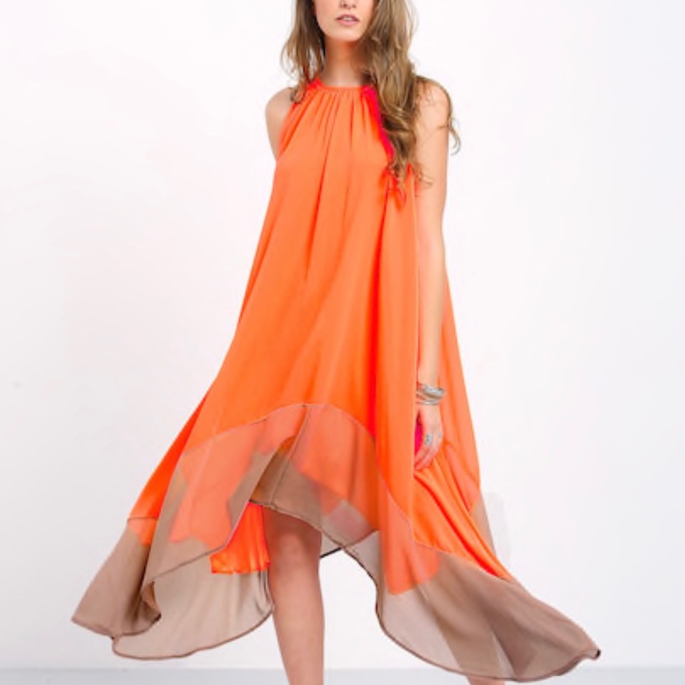 Colour-block Loose Tent Dress